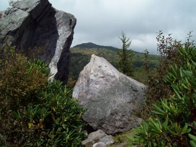 Grayson Highlands
Ascending Wilburn Ridge;
one of those 'King Aurthur/Stonehenge' -like moments.
9-09
