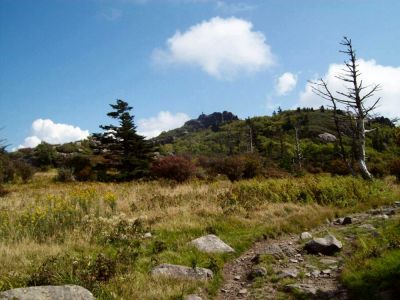 Grayson Highlands
If you look closely, you can see someone standing on that huge boulder-cliff.
Rat's Birthday Hike, September 2009
