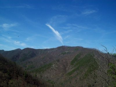 View From Sill Branch Overlook
View of clouds over Sampson Mountain from cliff-rocks 
