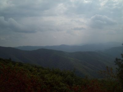 View from Rock in rocky gorge
view of Green Ridge
