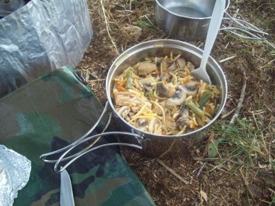 Rats meal day two 
yes, rest of grilled chicken and shrooms !
