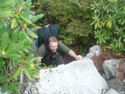 Fire-Scald Ridge Trail
RAT climbs rocky ridge trail
