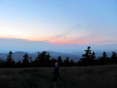View From Grassy Ridge Trail
Sunset on Roan Mountain
Photo by RAT 
7-11-2010
