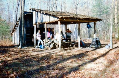 huntershack on Rich Mtn.
Chilling at the pond
