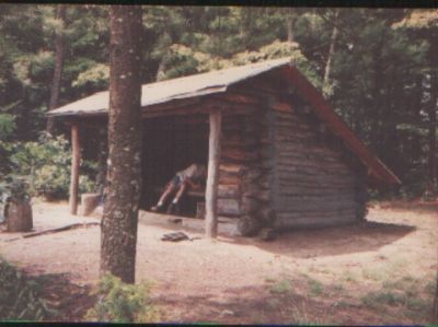 Trail Shelter
Deer Park Mountain shelter.
Photo by Rat, 1990 (?)
