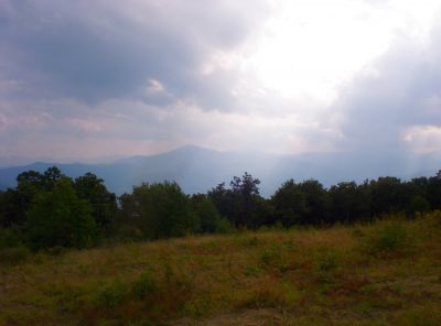View from Summit of Snowbird Mountain
View of Smokies to the South,
August 2009
