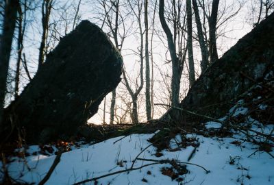 High Rocks
Climbing on to High Rocks from the 'Sugarloaf' Ridge March - 2009
