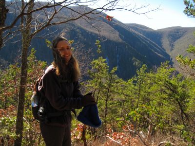Kitty Myers
Viewing Buckeye Falls from Chigger Ridge.
Sampson Wilderness, 1-17-2015
