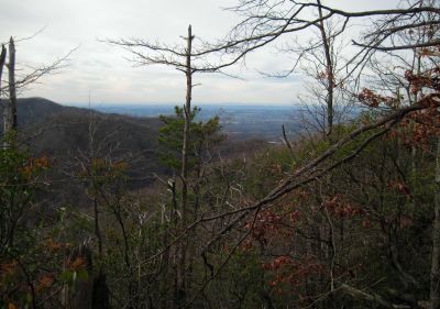 View From Middle Spring Ridge Trail
Greene Valley in distance.
12-3-2011
