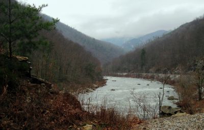 Trail To Devils Creek
The Nolichucky River,
December, 10, 2011
