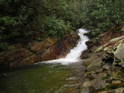 Devils Creek Cascades
Top part of Cascade #2 and pool,
December, 10, 2011
