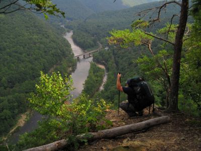 View From Cliff Ridge
Rat's Birthday Hike 2013,
Day 6...almost to the Nolichucky River.
