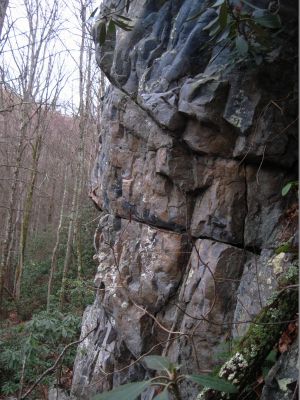 OKeepa's Cliffs
The fascinating blue colored rock in the cliff wall
12-6-2017

