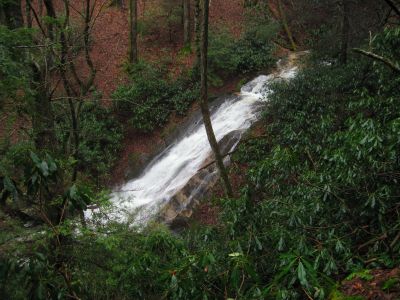Middle Rock Creek Falls
Profile,
Rock Creek on Unaka Mountain, 
12-25-1015
