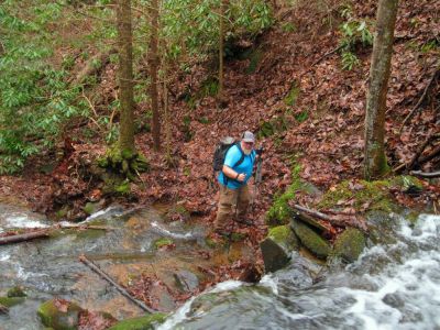Rat Patrol 
...maneuvering around the Middle Simmons Branch Falls.
Rich Mountain, 
12-26-2015
