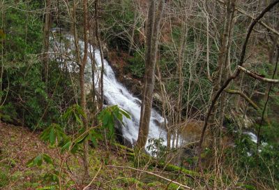Higgins Creek Falls
Seen from above...
Higgins Creek, 
1-1-2016
