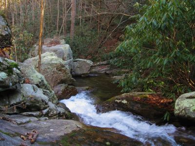 Cascades and Boulders
Lower Devils Creek,
2-6-2011
