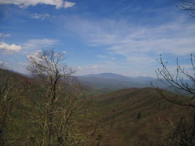 View From High Rocks
Roan Mountain in the Distance,
4-24-2011

