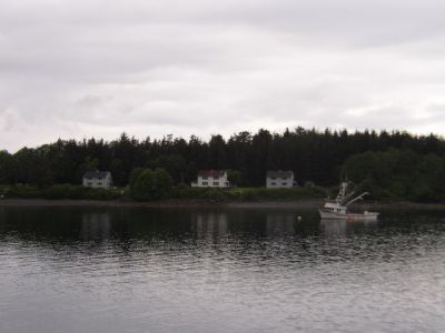 Fishing Boat and Houses
photo by Becky Hyder
