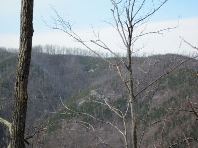 Cliffs on Sampson Mountain
...as seen from Big Pine Ridge Knob,
January 2010
