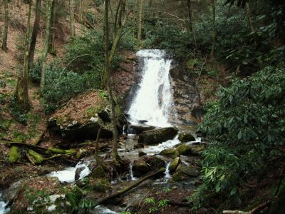 Rock Creek Falls
(Lower) Rock Creek Falls on Unaka Mountain,
January 2010

