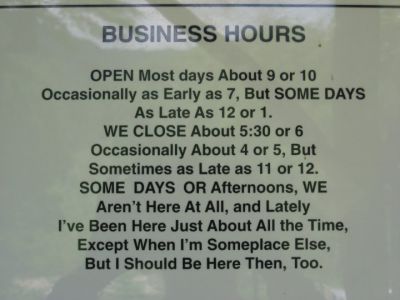 Business Hours
Kayak Shop...
