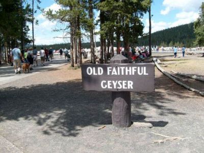 Old Faithful Geyser Sign
Photo courtesy of Katrina Kane 8-2010
