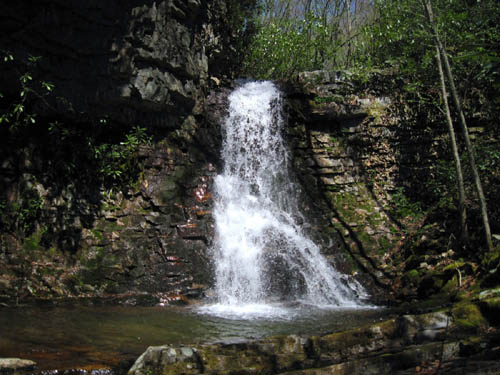 Upper part of Gentry Creek Falls