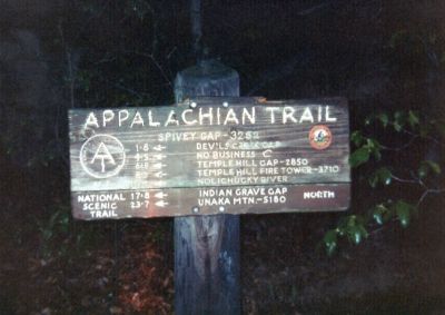 Sign at Spivey Gap
This sign has since been replaced
