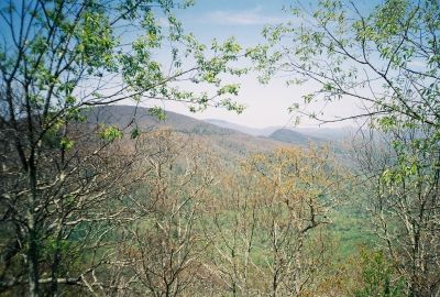 view from High Rocks on the AT
Looking towards Flattop Mountain.
