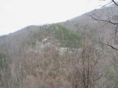 'Boney Knuckle Knob'
With the awesome cliff faces, as seen from Big Pine Ridge Knob ('The Volcano').
January 2010
