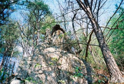 Jones Branch Overlook
Massive Boulder-Cliff just above the Overlook
