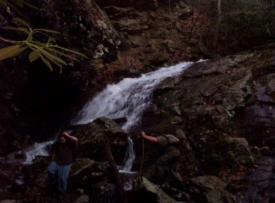 Rat Patrol and Tyler 
Below the 'Devil's Slide' in the 'Devil's Fork' in the Sampson Wilderness.
November 2009
