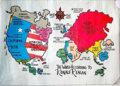 Ronald Reagan's Map of the World
