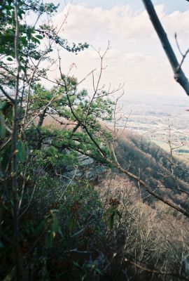 Buffalo Mountain
White Rocks Cliffs, with South Johnson City in background, April 2009
